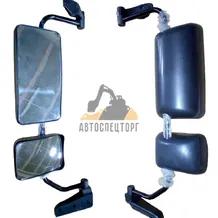 Зеркало (стойка в сборе) HOWO самосвал левое (2 зеркала) (МЕТАЛЛ) (WG1642777010)